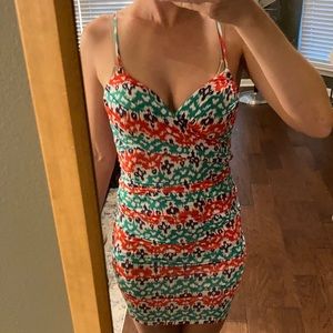 TART Multicolor Slinky Dress XS